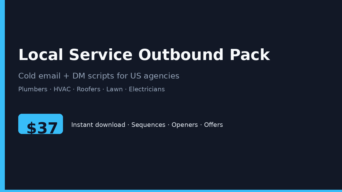 Local Service Outbound Pack image 1
