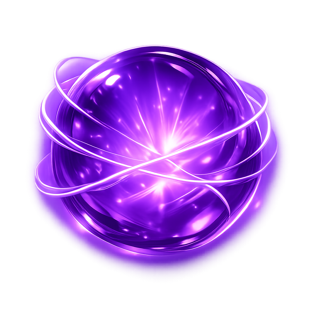 Glowing violet energy orb representing the Citavero platform